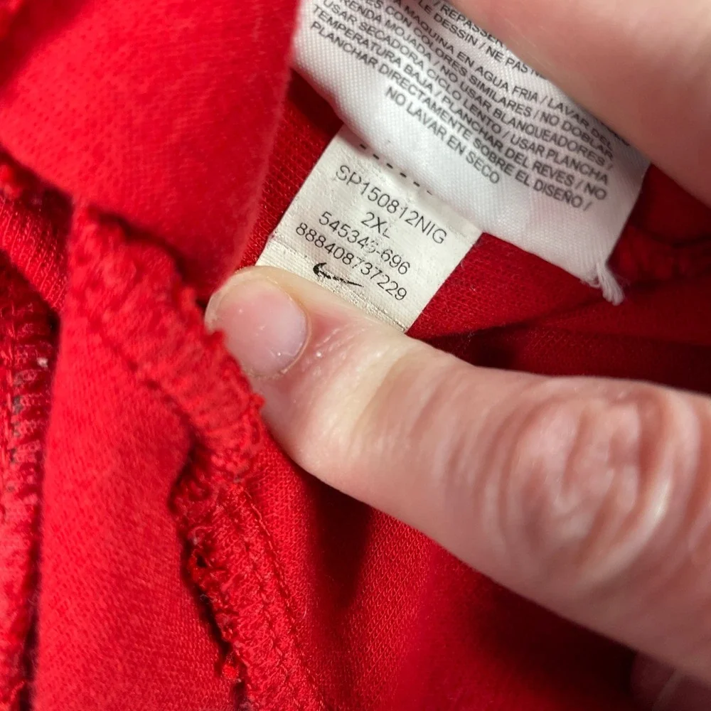 Nike Tech Fleece Joggers Mens XXL Red Heathered Tapered Sweatpants 545343-696